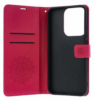 Knížkové pouzdro Mezzo na Xiaomi Redmi 15C Mandala tmavě růžová (2)