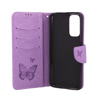 Knížkové pouzdro na Xiaomi Redmi Note 11 Butterfly fialové (2)