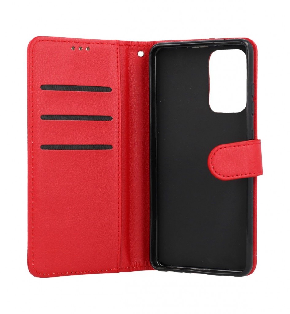 Knížkové pouzdro TopQ na mobil Xiaomi Redmi Note 11 Pro červené s přezkou 1