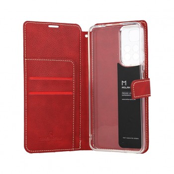 Knížkové pouzdro Molan Cano Issue Diary na mobil Xiaomi Redmi Note 11 Pro+ 5G červené 2