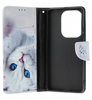 Knížkové pouzdro TopQ na mobil Xiaomi Redmi 15C Kočička
