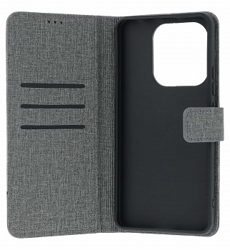 Knížkové pouzdro GOMMA na Xiaomi Redmi Note 14 šedé (2)