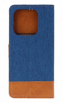 Knížkové pouzdro Jeans na Xiaomi Redmi Note 14 modré