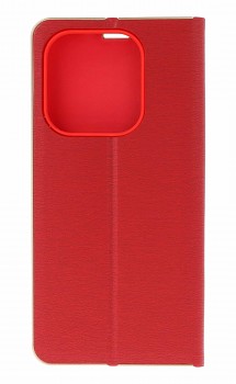 Knížkové pouzdro Luna Book na Xiaomi Redmi Note 14 červené