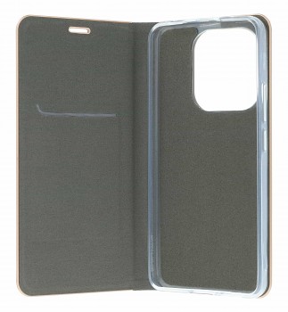 Knížkové pouzdro Luna Book na Xiaomi Redmi Note 14 stříbrné (2)