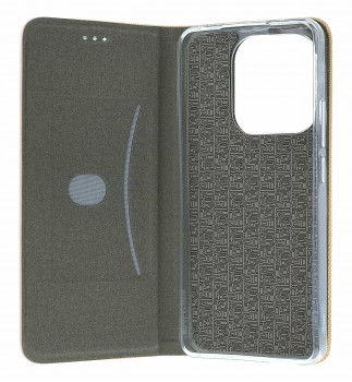 Knížkové pouzdro Sensitive Book na Xiaomi Redmi Note 14 zlaté (2)
