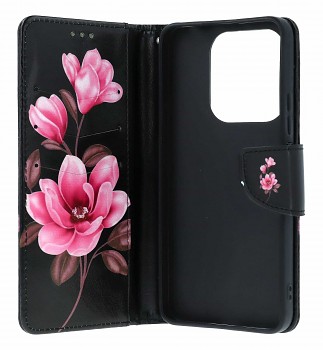 Knížkové pouzdro na Xiaomi Redmi Note 14 Tři květy (2)