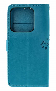 Knížkové pouzdro na Xiaomi Redmi Note 14 Tyrkysový strom sovičky