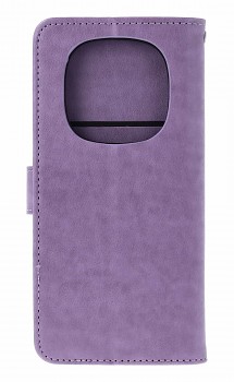 Knížkové pouzdro Mezzo na Xiaomi Redmi Note 14 Pro Lapač se sovičkou fialové
