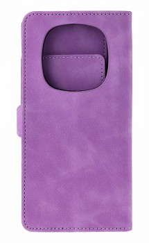 Knížkové pouzdro na Xiaomi Redmi Note 14 Pro se zipem fialové