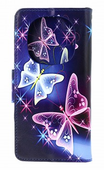 Knížkové pouzdro na Xiaomi Redmi Note 15 Pro 5G Modré s motýlky