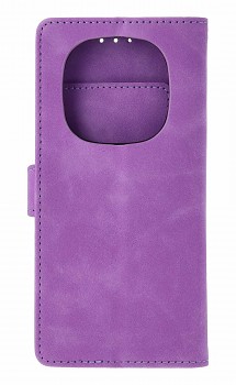 Knížkové pouzdro na Xiaomi Redmi Note 15 Pro se zipem fialové