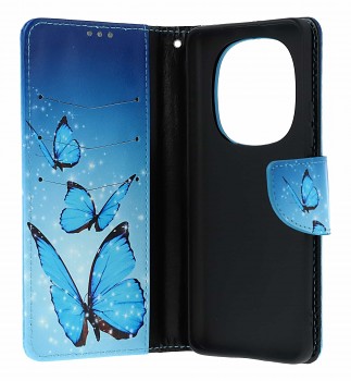 Knížkové pouzdro na Xiaomi Redmi Note 15 Pro Modří motýlci (2)