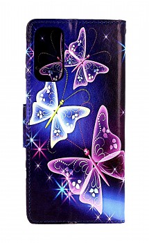 Knížkové pouzdro na Samsung A14 5G Modré s motýlky
