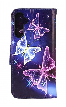 Knížkové pouzdro na Samsung A34 Modré s motýlky