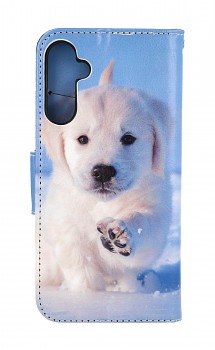 Knížkové pouzdro na Samsung A54 5G Štěňátko