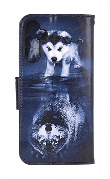 Knížkové pouzdro na Samsung A54 5G Odraz vlka