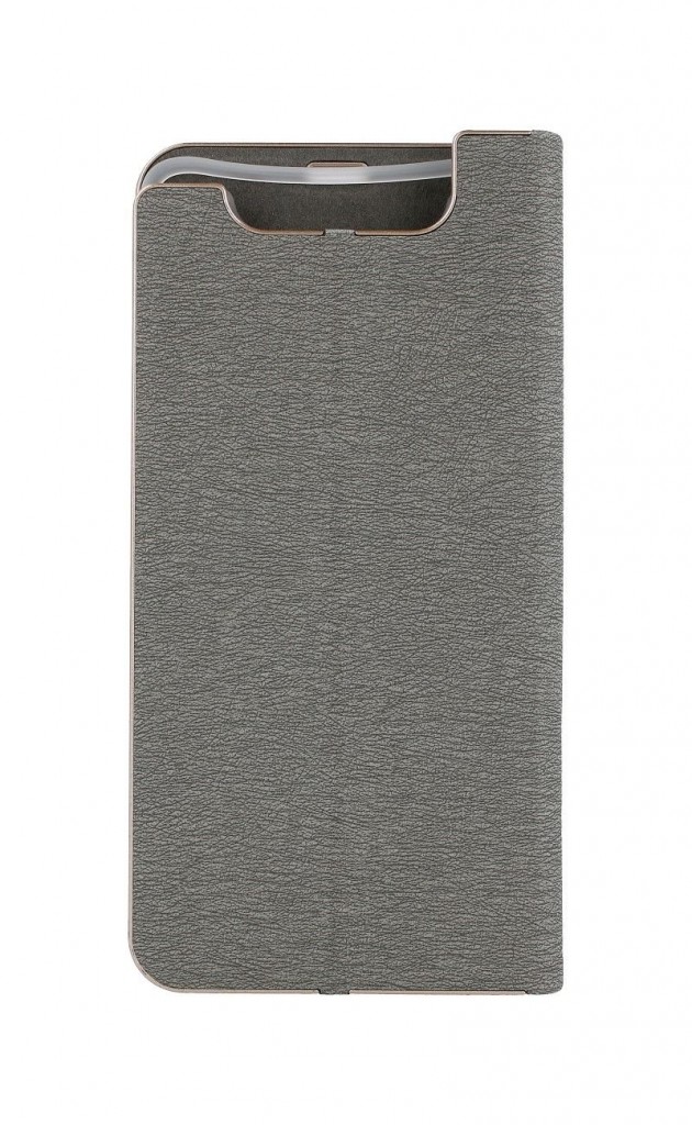 Knížkové pouzdro Luna Book na Samsung A80 stříbrné