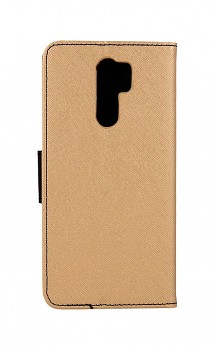 Knížkové pouzdro na Xiaomi Redmi 9 zlaté