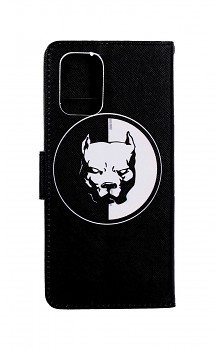 Knížkové pouzdro na Xiaomi Redmi Note 10 Černobílý pitbull