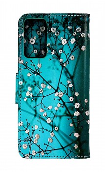 Knížkové pouzdro na Xiaomi Redmi Note 11 Pro 5G Modré s květy