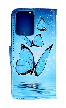 Knížkové pouzdro na Xiaomi Redmi Note 12 Pro+ 5G Modří motýlci