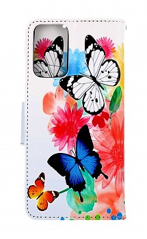Knížkové pouzdro na Xiaomi Redmi Note 12S Barevné s motýlky