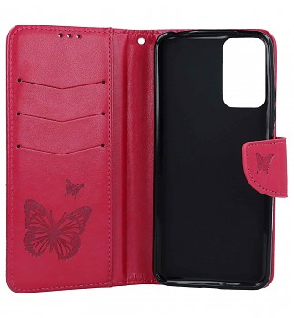 Knížkové pouzdro na Xiaomi Redmi Note 12S Butterfly růžové_1