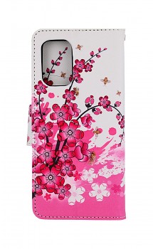 Knížkové pouzdro na Realme 9 5G Kytičky textil