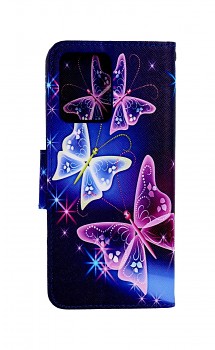 Knížkové pouzdro na Realme 9 Pro+ Modré s motýlky