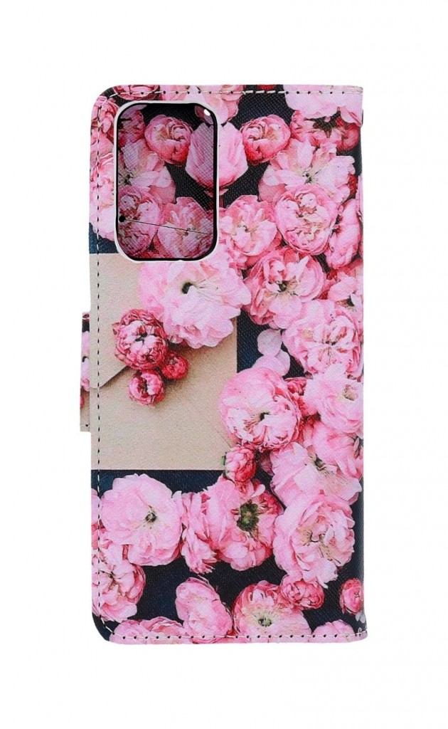 Knížkové pouzdro na Xiaomi Redmi Note 10 Pro Růžové květy