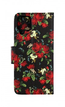 Knížkové pouzdro na Samsung A12 Květy růží