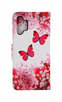 Knížkové pouzdro na Samsung A13 Růžoví motýlci