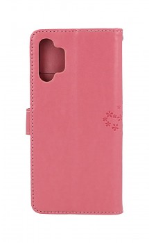 Knížkové pouzdro na Samsung A13 Růžový strom sovičky