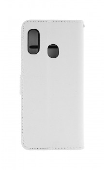 Knížkové pouzdro na Samsung A20e bílé s přezkou