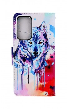 Knížkové pouzdro na Samsung A33 5G Kresba vlka