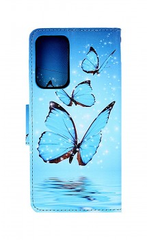 Knížkové pouzdro na Samsung A33 5G Modří motýlci