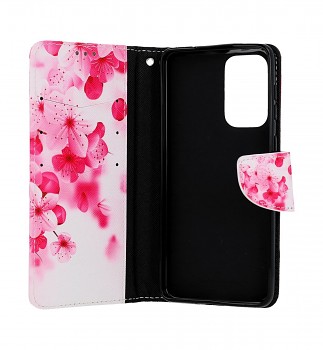 Knížkové pouzdro na Samsung A33 5G Růžové kvítky_1