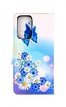 Knížkové pouzdro na mobil Samsung A53 5G Bílé s motýlkem