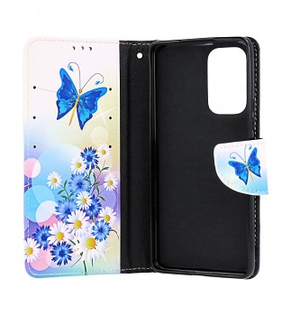 Knížkové pouzdro na mobil Samsung A53 5G Bílé s motýlkem_2