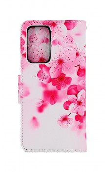 Knížkové pouzdro na Samsung A53 5G Růžové kvítky