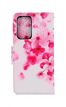 Knížkové pouzdro na Samsung A53 5G Růžové kvítky