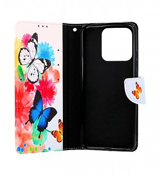 Knížkové pouzdro na Xiaomi Redmi 10C Barevné s motýlky_1