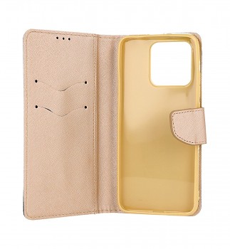 Knížkové pouzdro na Xiaomi Redmi 10C černo-zlaté_1