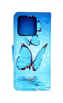 Knížkové pouzdro na Xiaomi Redmi 10C Modří motýlci