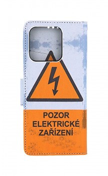 Knížkové pouzdro na Xiaomi Redmi 10C Pozor elektrické zařízení