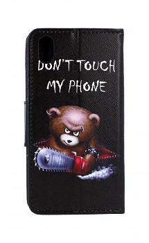 Knížkové pouzdro na Xiaomi Redmi 7A Don't Touch méďa