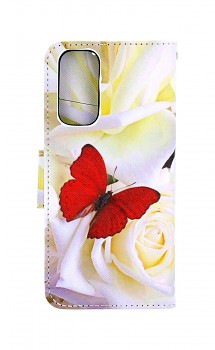 Knížkové pouzdro na Xiaomi Redmi Note 11 Červený motýl