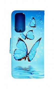 Knížkové pouzdro na Xiaomi Redmi Note 11 Modří motýlci
