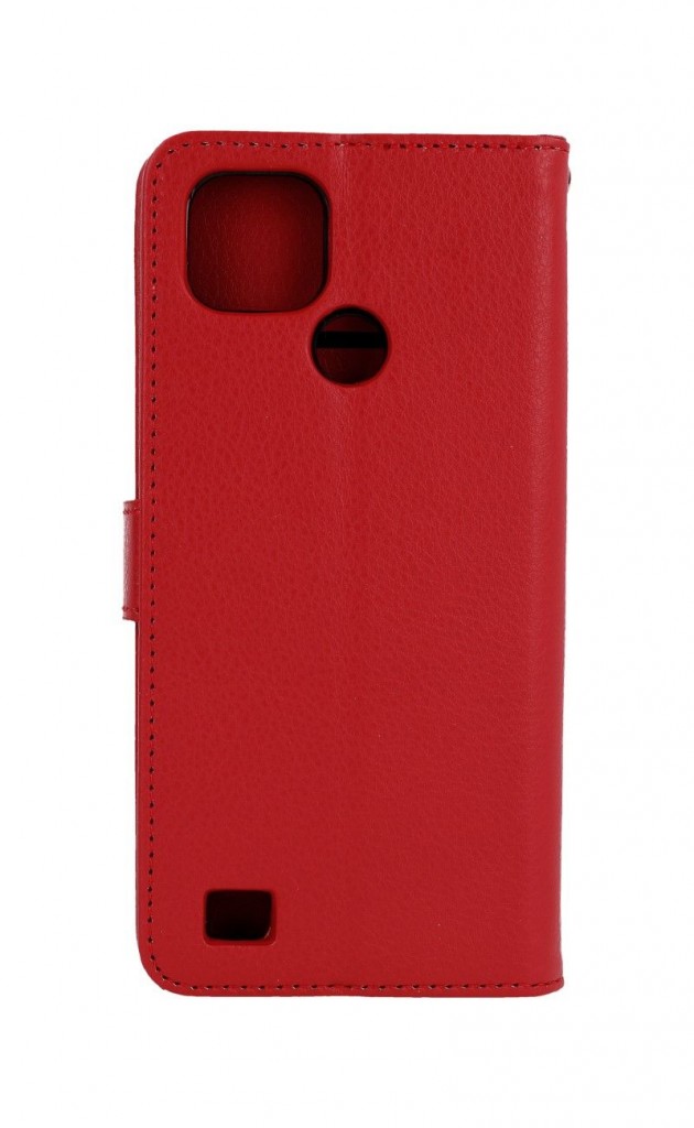 Knížkové pouzdro Realme C21 červené s přezkou  